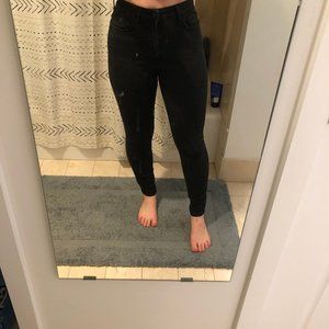 Zara high rise black jeans
